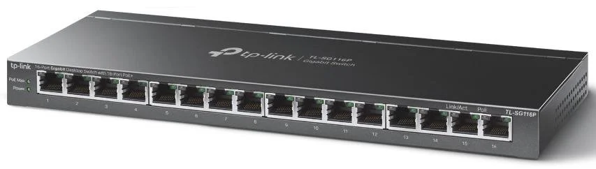 Фото: Комутатор TP-Link TL-SG116P № 2 | KTC
