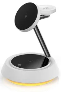 Фото: Бездротова зарядна станція WIWU Wi-W002 Power Air 3in1 White (6976195091373) № 3 | KTC