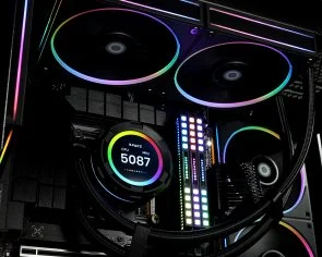 Фото: Система рідинного охолодження ID-COOLING Space LCD SL240 White (SL240 WHITE) № 5 | KTC