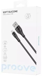 Фото: Кабель Proove Soft Silicone 2.4A AM / MicroUSB 1m Black (CCSO20001301) № 5 | KTC