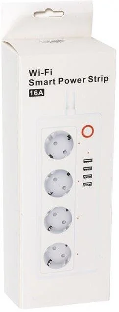 Фото: Мережевий фільтр Tuya Smart 4/1.8m 4xUSB White (HS082383) № 4 | KTC