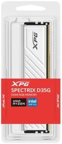Фото: Оперативна пам’ять A-Data XPG Spectrix D35G RGB White DDR4 1x32GB (AX4U360032G18I-SWHD35G) № 4 | KTC