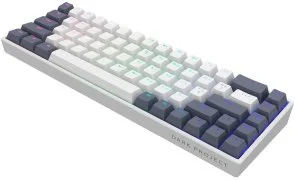 Фото: Клавіатура Dark Project KD68B Mech. g3ms Sapphire ENG/UA/RU White/Blue (KB-GSH-682-701004) № 5 | KTC