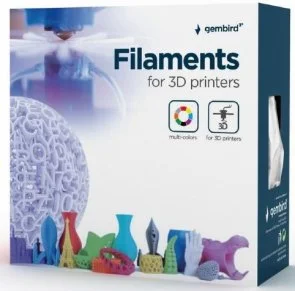 Фото: Пластик (філамент) для 3D друку Gembird 3D PLA 1kg/1.75mm Filament Silver (3DP-PLA1.75-01-S) № 3 | KTC