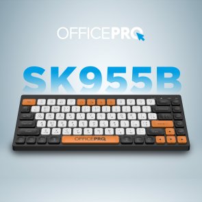 Клавіатура OfficePro SK955B Wireless Black