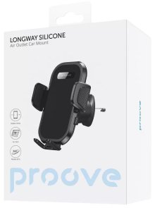 Кріплення для мобільного телефону Proove Longway Silicone Air Outlet Car Mount Black (CHLW00000001)