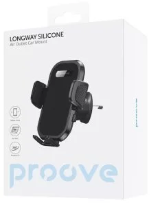 Фото: Кріплення для мобільного телефону Proove Longway Silicone Air Outlet Car Mount Black (CHLW00000001) № 5 | KTC