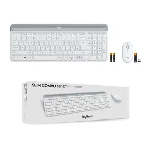 Фото: Комплект клавіатура+миша Logitech MK470 Slim Combo Off-White (920-009205) № 6 | KTC