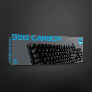 Клавіатура Logitech G512 Carbon Lightsync RGB Mechanical US GX Blue Black (920-008946)