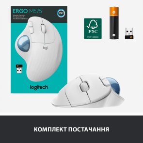 Миша Logitech Ergo M575 Offwhite (910-005870)