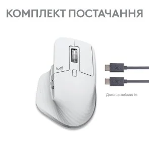 Фото: Миша Logitech MX Master 3S for Mac Pale Grey (910-006572) № 8 | KTC
