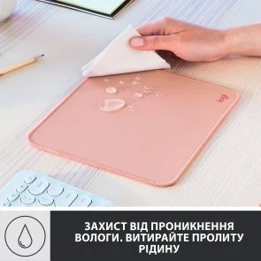 Фото: Килимок Logitech Mouse Pad Studio Series 200x230x2mm Darker Rose (956-000050) № 8 | KTC