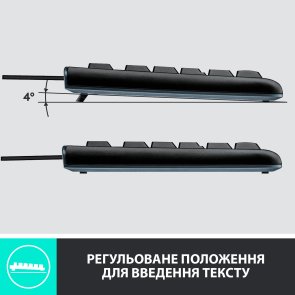  Комплект клавіатура+миша Logitech MK120 US/Ukr Black (920-002563)