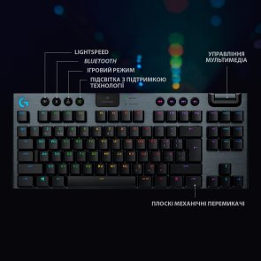 Клавіатура Logitech G915 TKL US International Clicky Carbon