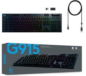 Клавіатура Logitech G915 Lightspeed RGB Mechanical US International Linear Wireless Black