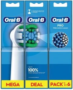 Фото: Насадка для зубної щітки Braun Oral-B Precision Clean EB20RX 6pcs (EB20RX-6) № 3 | KTC