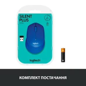 Фото: Миша Logitech M330 Silent Plus Blue (L910-004910) № 8 | KTC