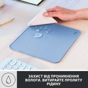 Фото: Килимок Logitech Mouse Pad Studio Series 200x230x2mm Blue Grey (956-000051) № 6 | KTC
