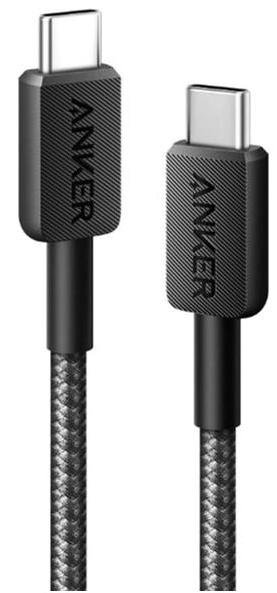 Кабель Anker 322 3A Type-C/Type-C 0.9m Black (A81F5G11)