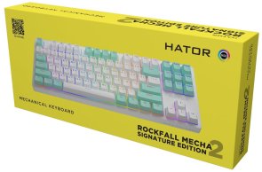 Клавіатура Hator Rockfall 2 Mecha Signature Edition USB White/White/Mint (HTK-521-WWM)