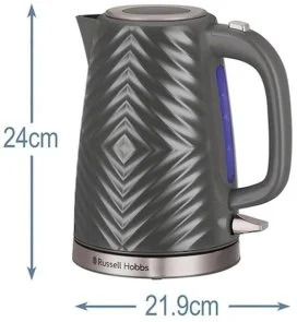 Фото: Електрочайник Russell Hobbs Groove Grey (26382-70) № 6 | KTC