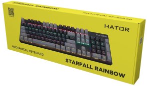 Клавіатура Hator Starfall Rainbow Origin Blue USB Black/Grey (HTK-609-BBG)