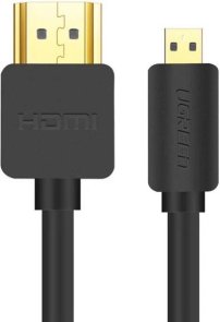 Кабель UGREEN HD127 v2.0 UltraHD 4K-3D microHDMI / HDMI 1.5m Black