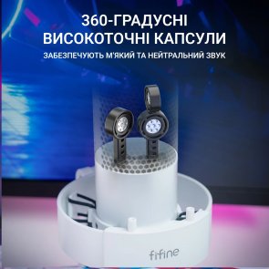 Мікрофон Fifine A9W RGB White