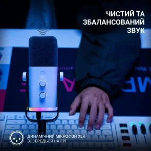 Фото: Мікрофон Fifine TAM8W XLR/USB White № 8 | KTC