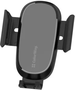 Фото: Кріплення для мобільного телефону ColorWay Air Vent Car Wireless Charger 15W Black (CW-CHAW038Q-BK) № 4 | KTC