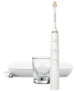 Фото: Електрична зубна щітка Philips Sonicare DiamondClean 9000 series White + Travel case (HX9911/19) № 2 | KTC
