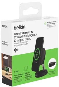 Фото: Бездротова зарядна станція Belkin BoostCharge Pro Magnetic Qi2 15W Black (WIA008BTBK) № 7 | KTC