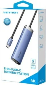 Фото: USB-хаб Vention 5in1 100W Blue (TGESB) № 3 | KTC