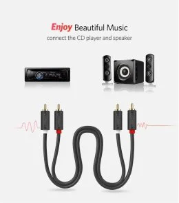 Фото: Кабель UGREEN AV104 2xRCA / 2xRCA 2m Black (UGR-10518) № 7 | KTC