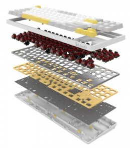 Клавіатура Bloody S87 BLMS Red Plus Switch Energy White (S87 Energy White)