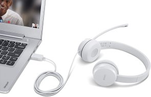 Гарнітура Lenovo 110 Stereo USB Headset White (GXD1E71385)