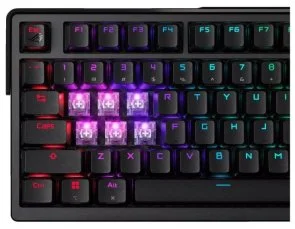 Фото: Клавіатура ASUS ROG Azoth Extreme 81key NX Snow USB/BT/WL Black (90MP03MA-BKUA01) № 12 | KTC
