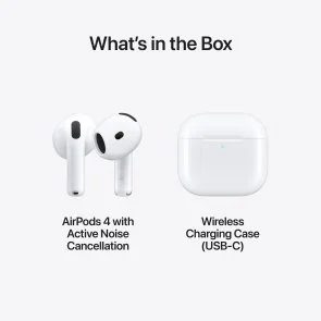 Фото: Навушники Apple AirPods 4 with Active Noise Cancellation White № 9 | KTC