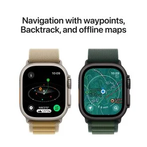 Фото: Смарт годинник Apple Watch Ultra 2 2024 49mm Black Titanium Case with Dark Green Alpine Loop - L (MX4T3) № 6 | KTC