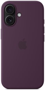 for iPhone 16 - Silicone Case with MagSafe Plum