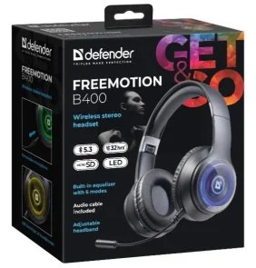Фото: Гарнітура Defender FreeMotion B400 Black (63400) № 8 | KTC