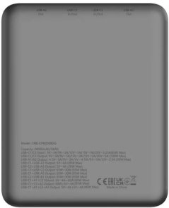 PB-2008 20000mAh PD QC3.0 100W Dark Gray