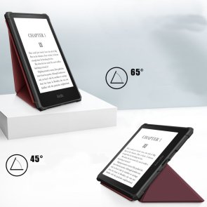 Чохол для електронної книги BeCover for Amazon Kindle Paperwhite G11 2021 - Ultra Slim Origami Red Wine (707222)