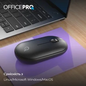 Фото: Миша OfficePro M185B Silent Wireless Black № 4 | KTC