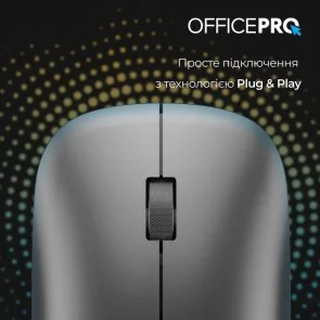 Фото: Миша OfficePro M225G Silent Wireless Gray № 7 | KTC