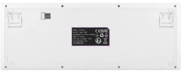 Фото: Клавіатура Proove Gaming Slicker Wirelles/BT/USB White (WKSL00022402) № 5 | KTC