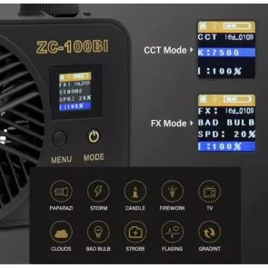 Фото: Лампа відеосвітло Veron ZC-100Bi 100W № 6 | KTC