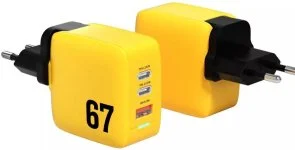 Фото: Зарядний пристрій Veron TC-67 Gan2 67W Yellow № 3 | KTC