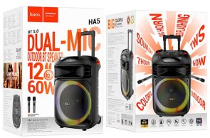 Акустика для вечірок Hoco HA5 Winner Bluetooth Speaker with 2 Microphones