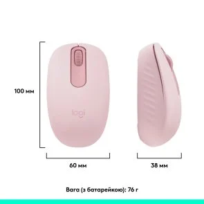Фото: Миша Logitech M196 Wireless Rose (910-007461) № 12 | KTC